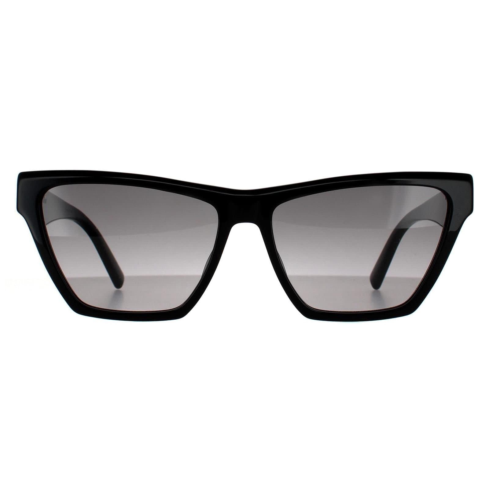 Saint Laurent Saint Laurent Women's Cat Eye Black Grey Gradient Sunglasses