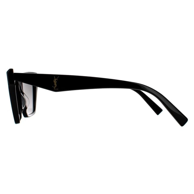 Saint Laurent Saint Laurent Women's Cat Eye Black Grey Gradient Sunglasses - 3