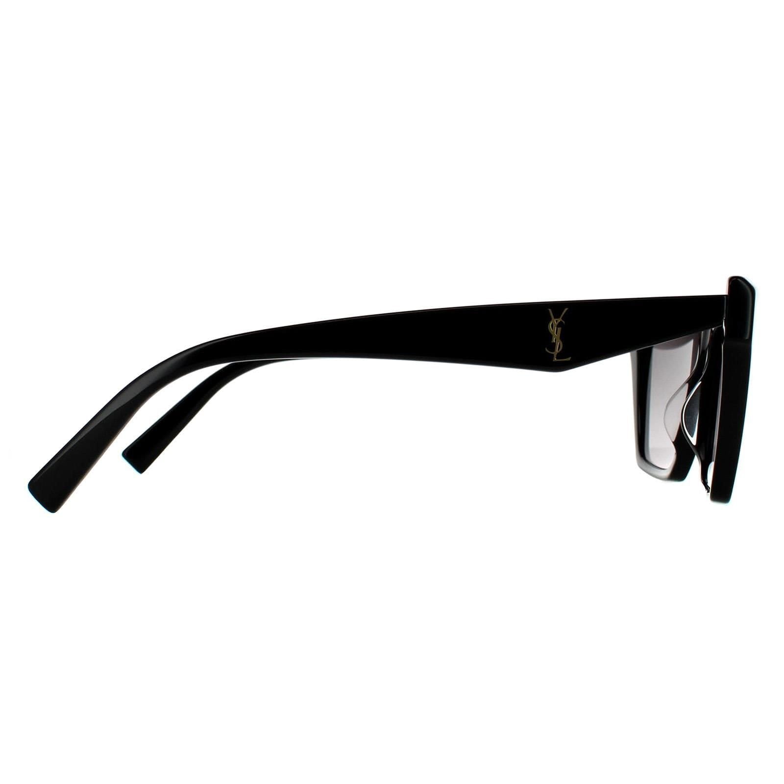 Saint Laurent Saint Laurent Women's Cat Eye Black Grey Gradient Sunglasses - 4