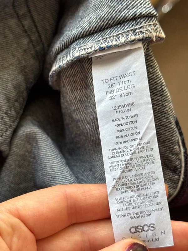 ASOS Design Women ripped jeans