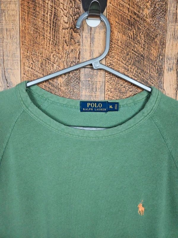 Polo Ralph Lauren Polo Ralph Lauren Green Lightweight Sweatshirt XL Embroidered Logo