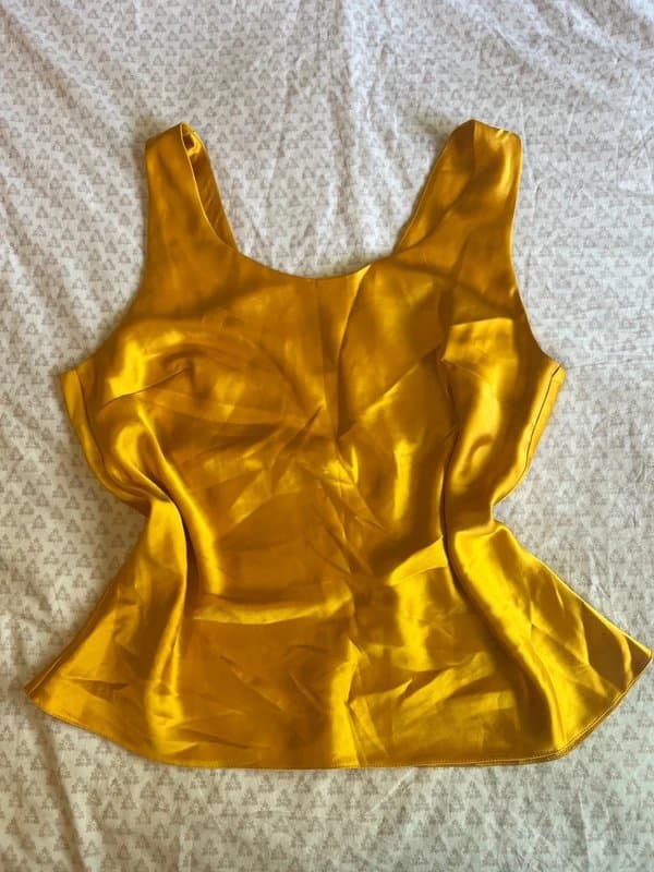 ASOS Design Women’s silky gold vest top
