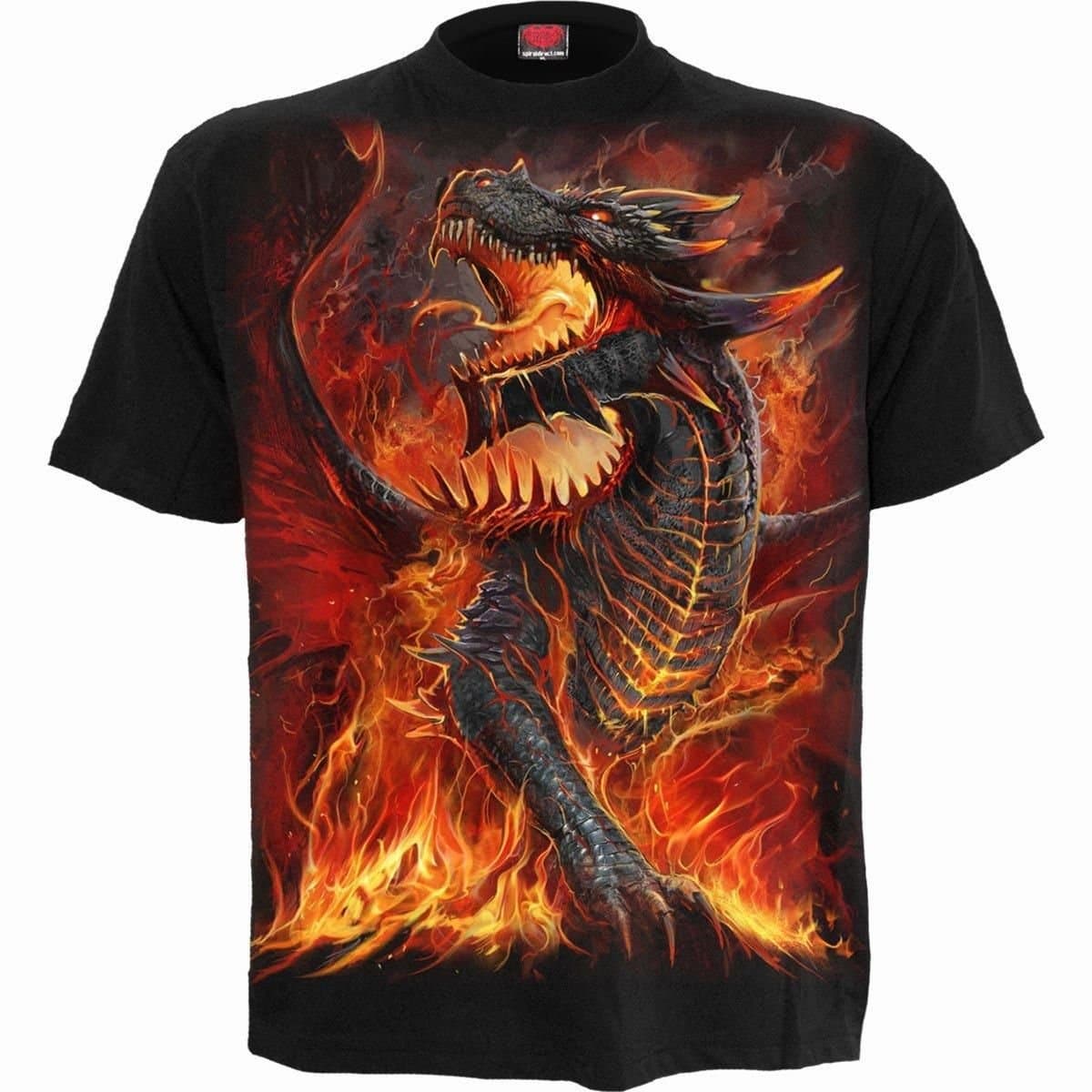 Spiral Spiral Men's DRACONIS - T-Shirt Black
