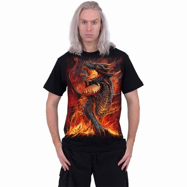 Spiral Spiral Men's DRACONIS - T-Shirt Black - 3