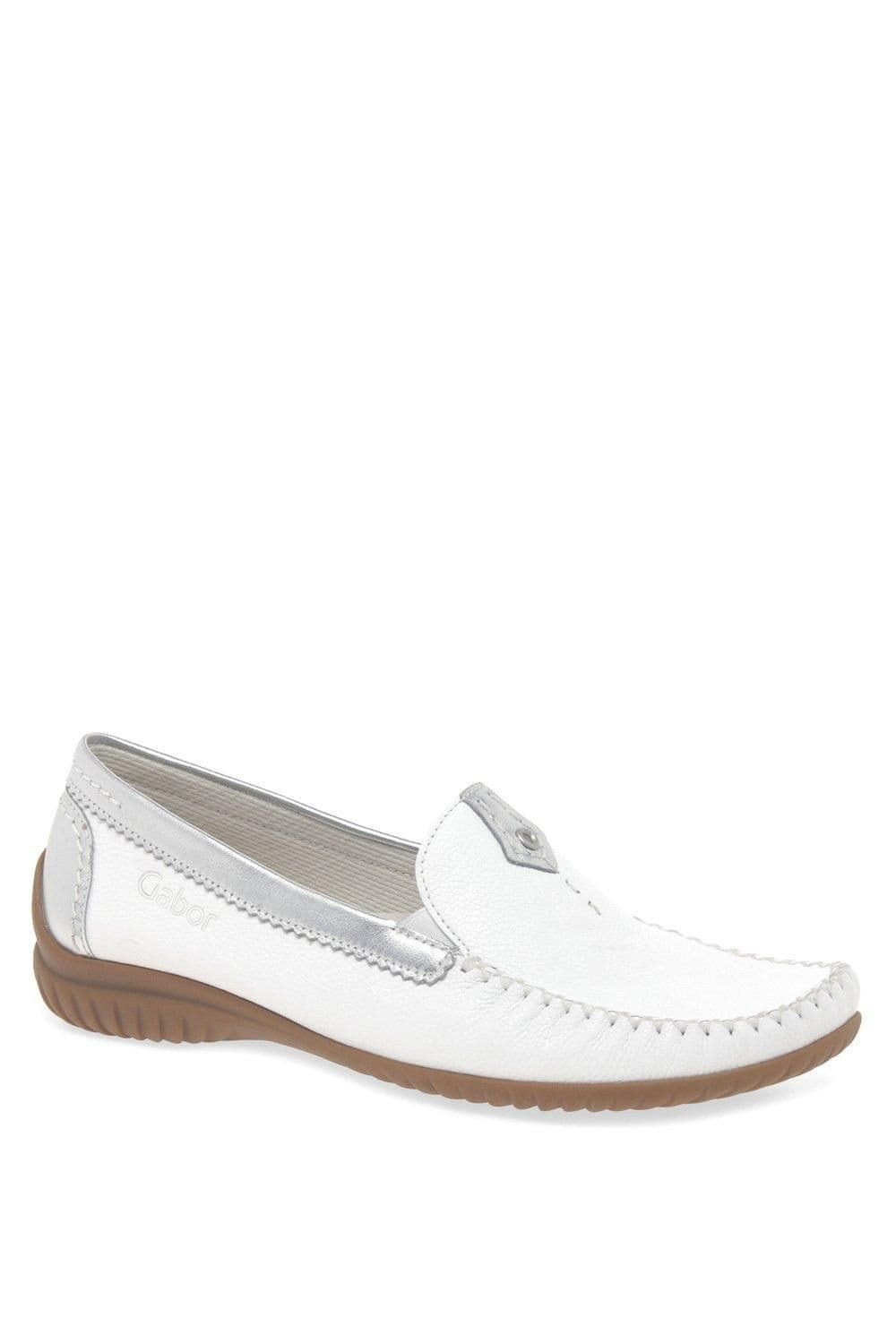 Gabor Gabor Women's 'California' Moccasins in White - 4