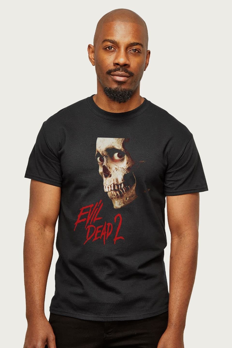 Evil Dead Evil Dead Men's Cinematic Skull T-Shirt in Black