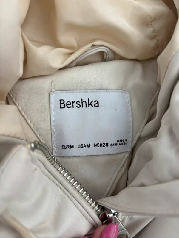 Bershka Bershka faux leather puffer