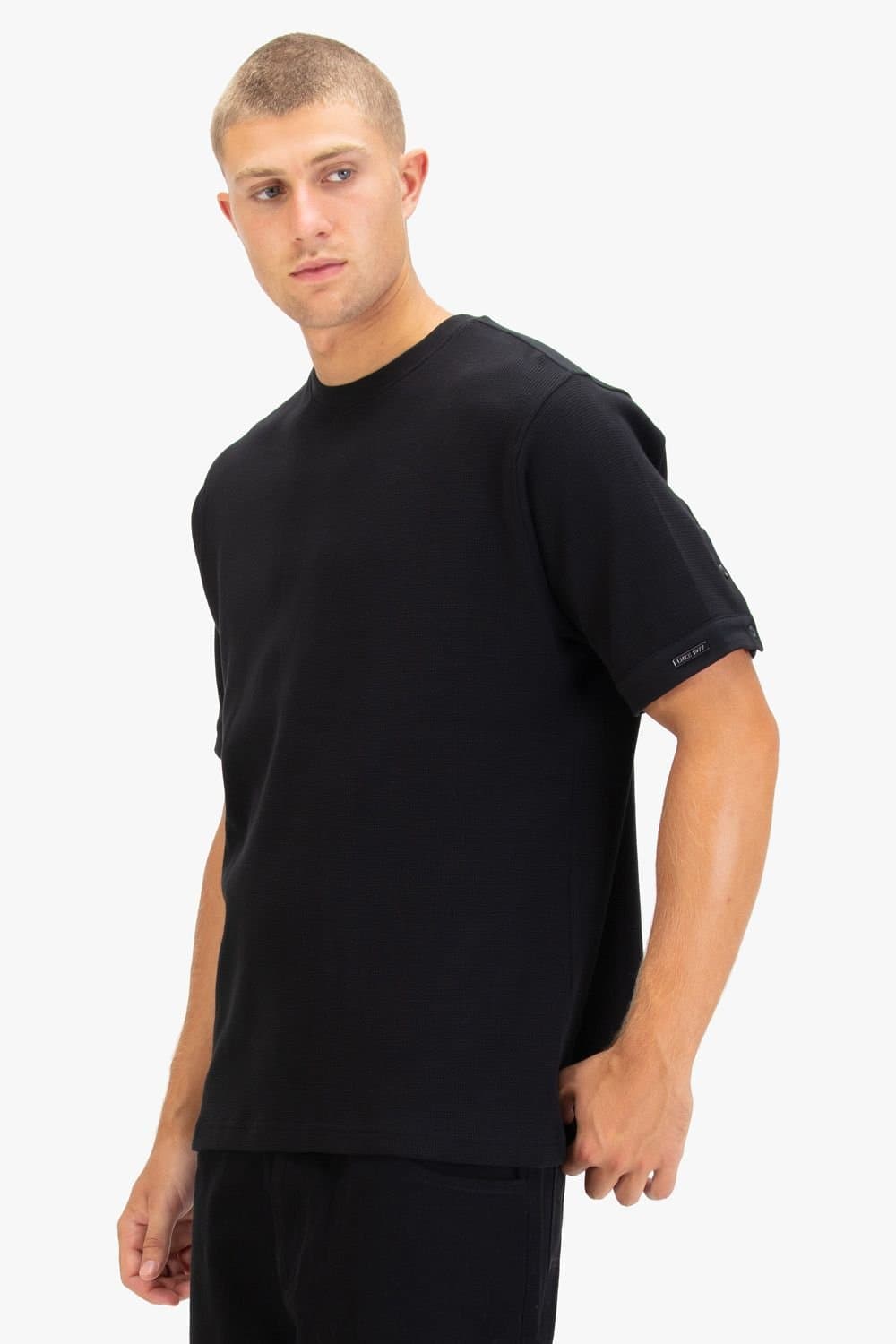 Luke 1977 Luke 1977 Men's Ellison Textured T-shirt in Black