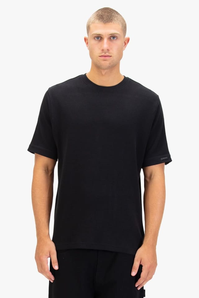 Luke 1977 Luke 1977 Men's Ellison Textured T-shirt in Black - 3