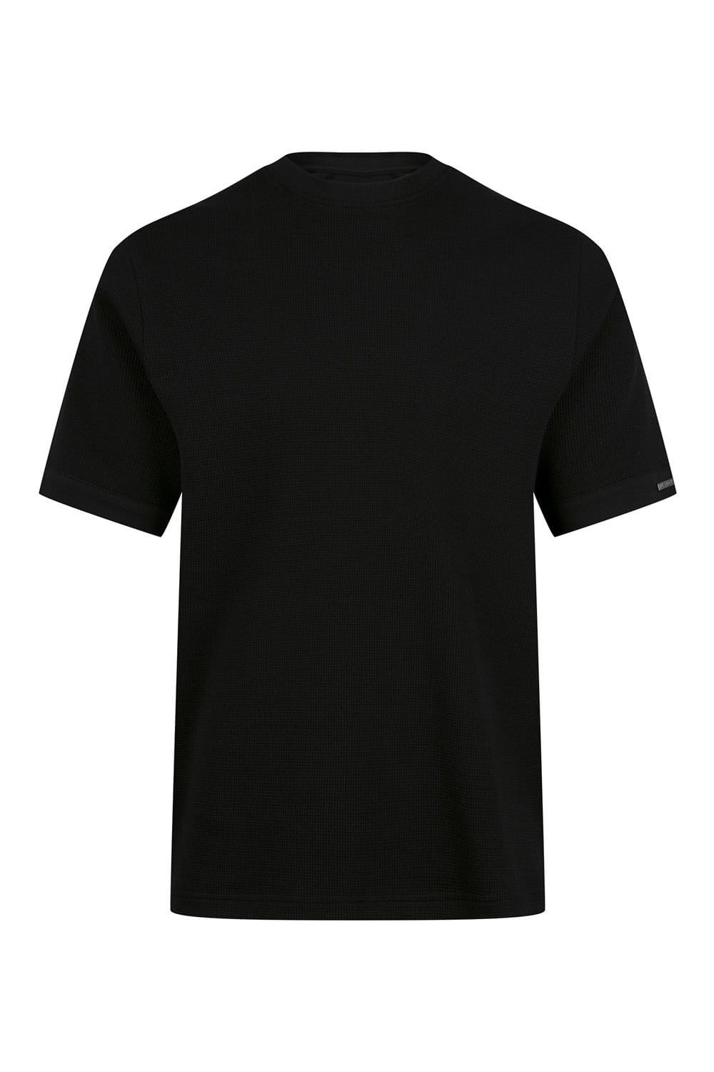 Luke 1977 Luke 1977 Men's Ellison Textured T-shirt in Black - 4