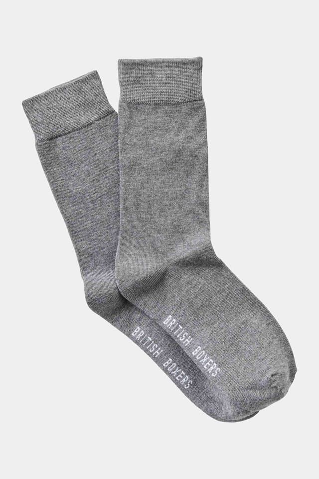 British Boxers British Boxers Men's Three-Pair "Melange" Bamboo Socks - 3