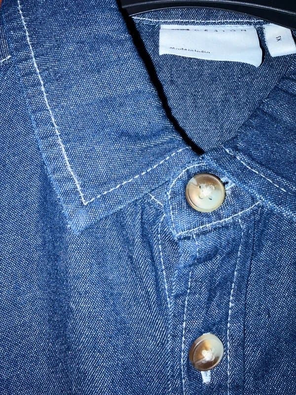 ASOS ASOS boxy denim shirt size (XS) 36 chest