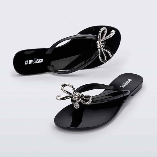 Melissa Shoes Melissa Shoes Women's Harmonic Iris Flats in Black - 3