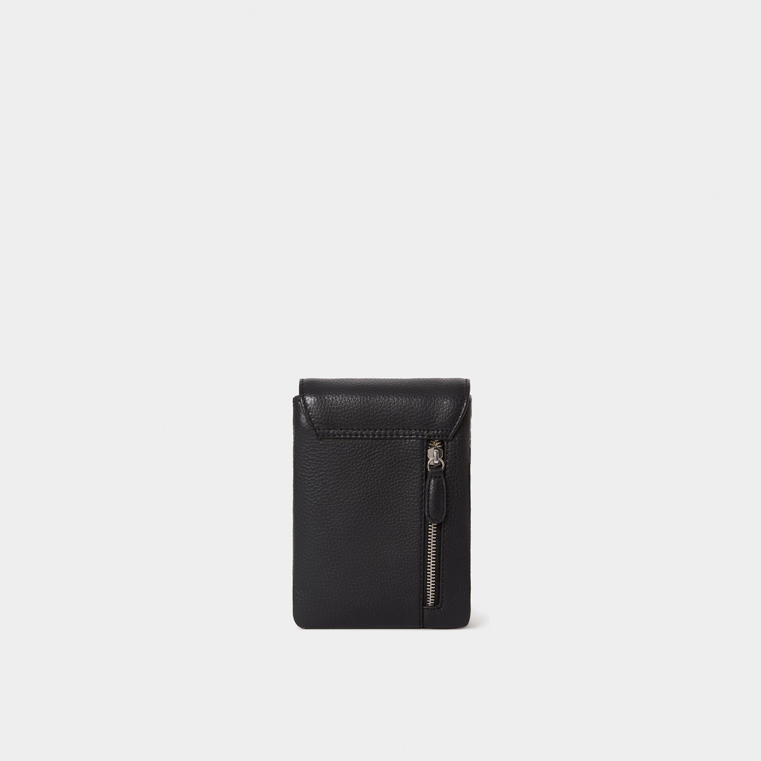 OSPREY LONDON OSPREY LONDON Women's The Madison Leather Phone Bag in Black - 3