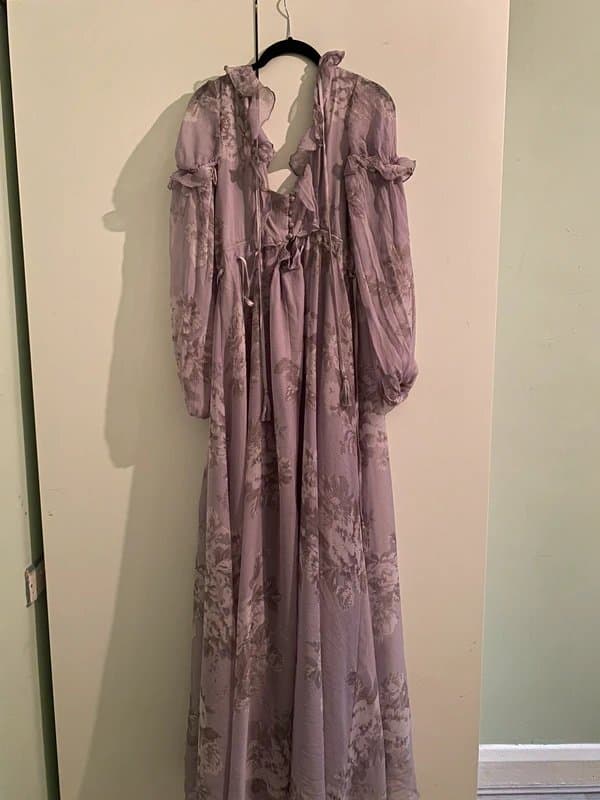 ASOS Asos Design Tall Purple Floral Dress