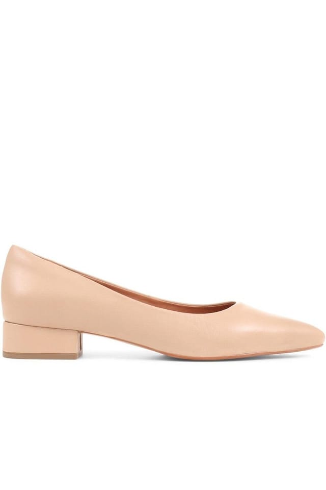 Jones Bootmaker Jones Bootmaker Women's Sunstone Leather Court Shoes in Beige - 2