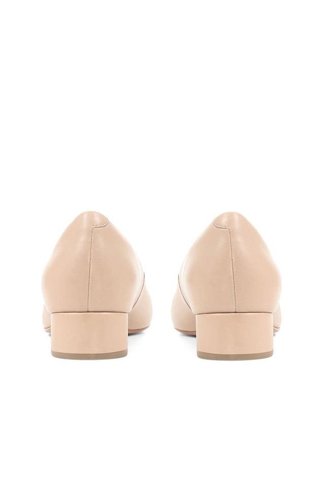 Jones Bootmaker Jones Bootmaker Women's Sunstone Leather Court Shoes in Beige - 3