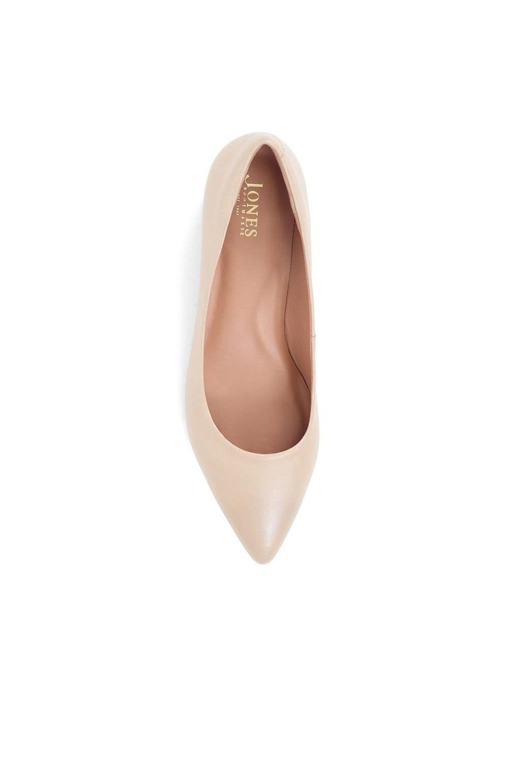 Jones Bootmaker Jones Bootmaker Women's Sunstone Leather Court Shoes in Beige - 4