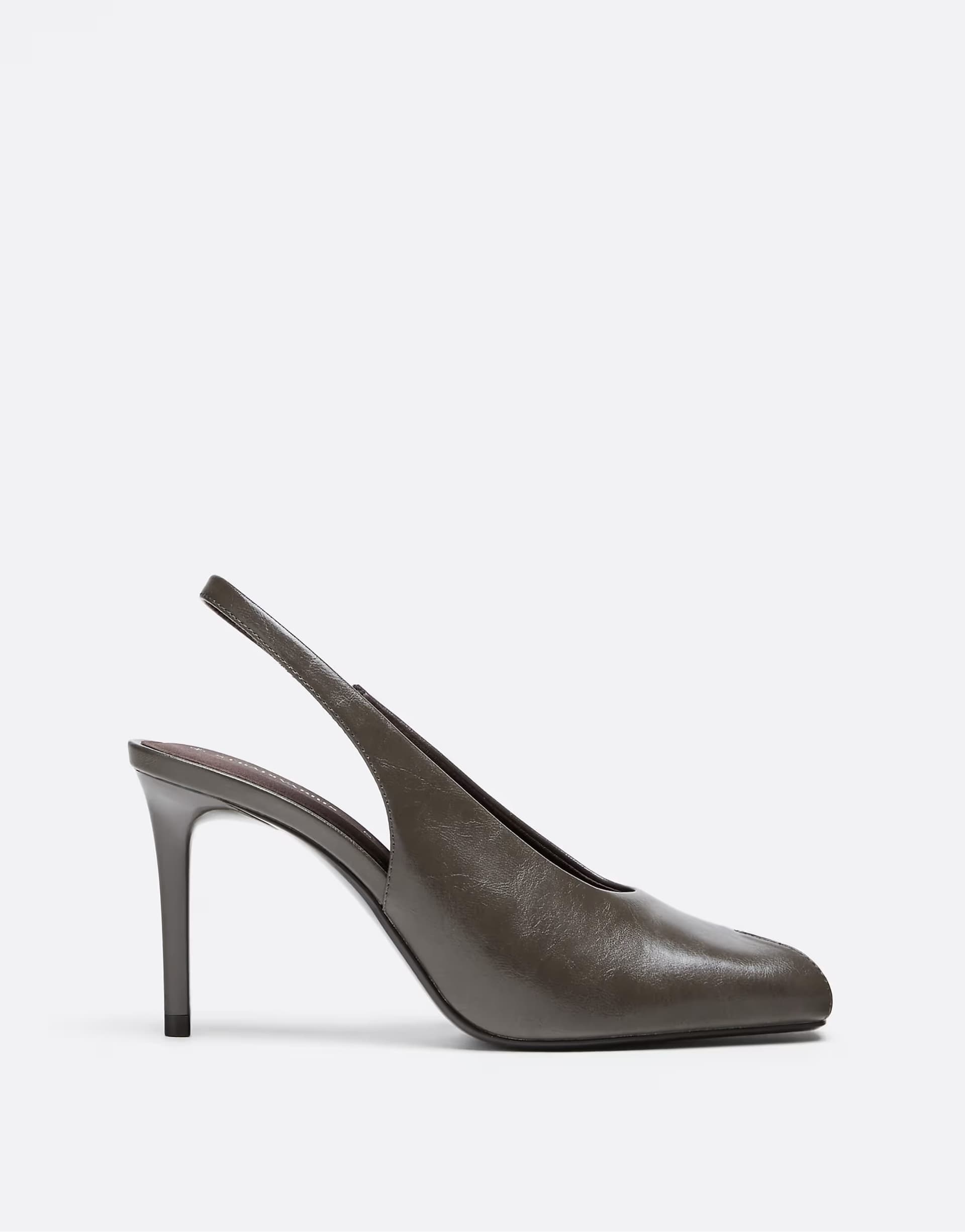 ASOS Stradivarius Slingback court shoes in grey