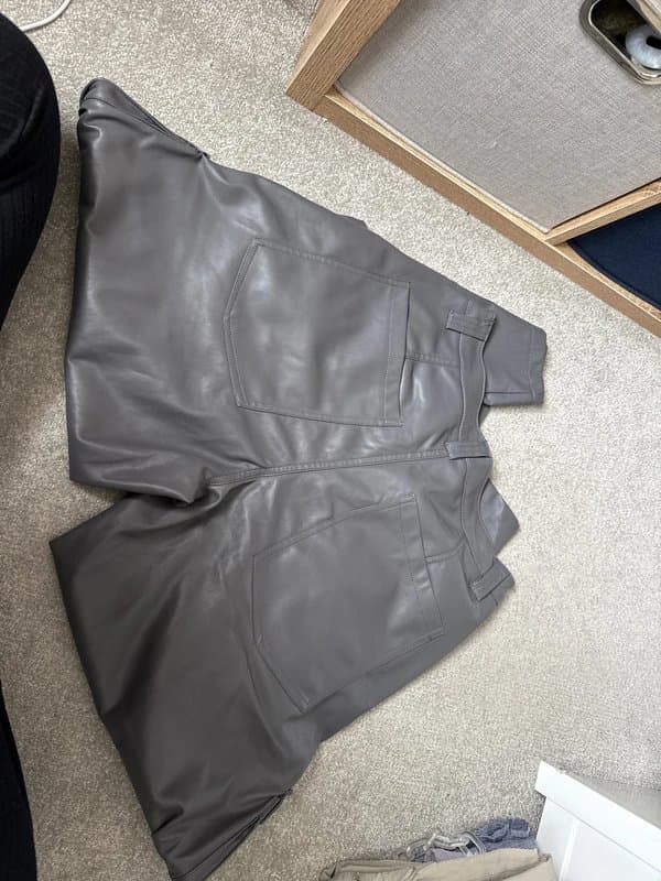 Bershka Bershka leatherette trousers