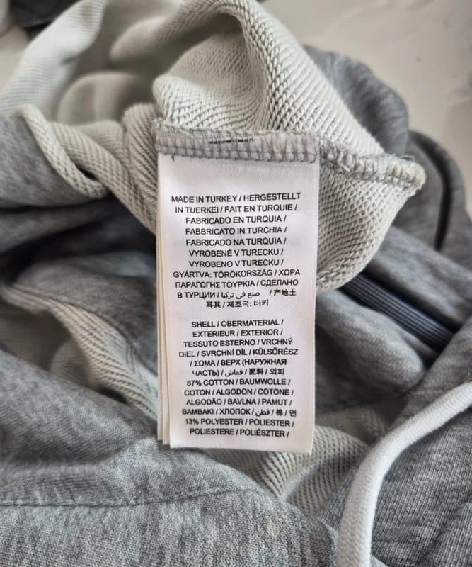 Gant GANT grey diamond logo womens hoodie dress size L large