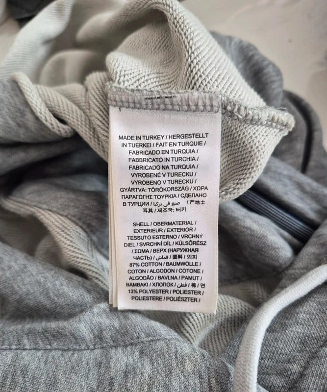 GANT GANT grey diamond logo womens hoodie dress size L large - 1
