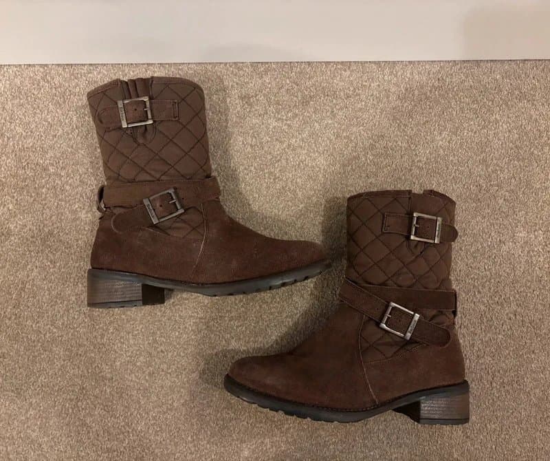 Barbour Barbour brown suede quilted country boots - size 5