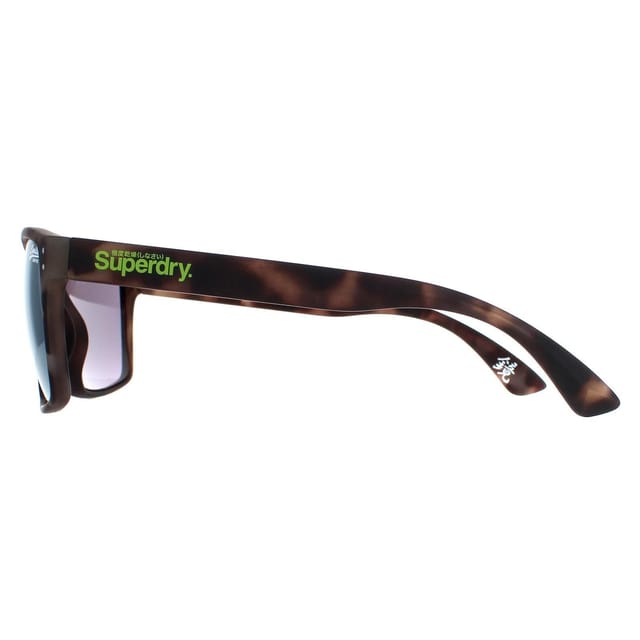 Superdry Superdry Men's Square Matte Rubberised Tortoise Grey Yellow Flash Mirror Kobe SDS in Brown - 3
