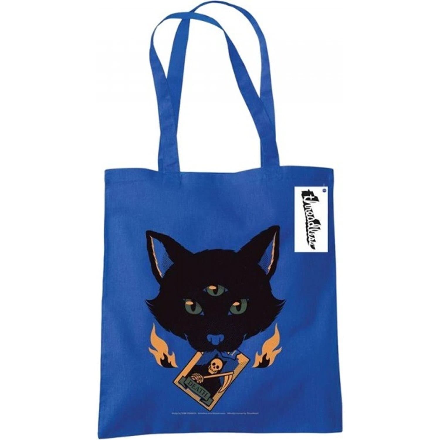 Tobe Fonseca Tobe Fonseca Men's Cat Tarot Death Tote Bag in Blue