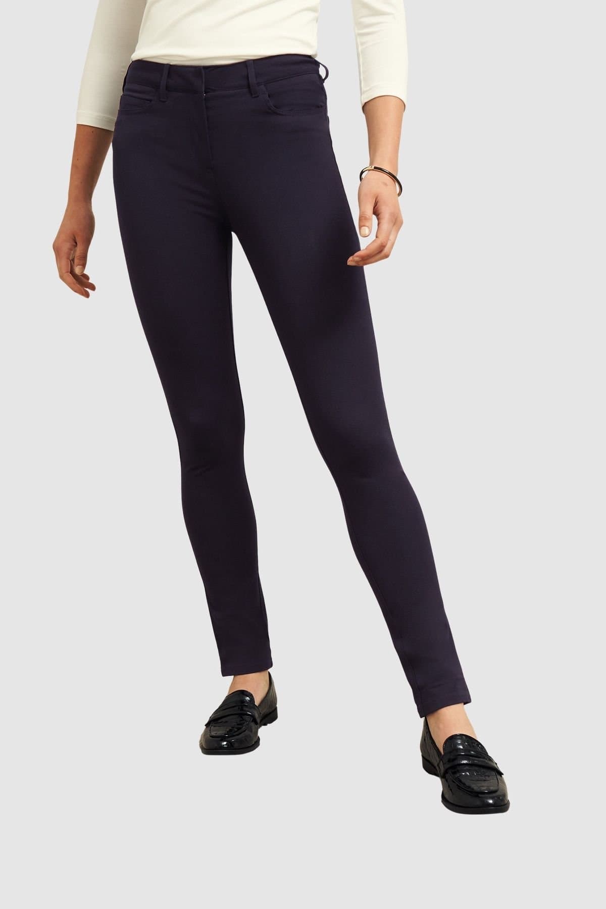 Hobbs London Hobbs London Women's Amanda High Waist Skinny Jeans in Dark Navy