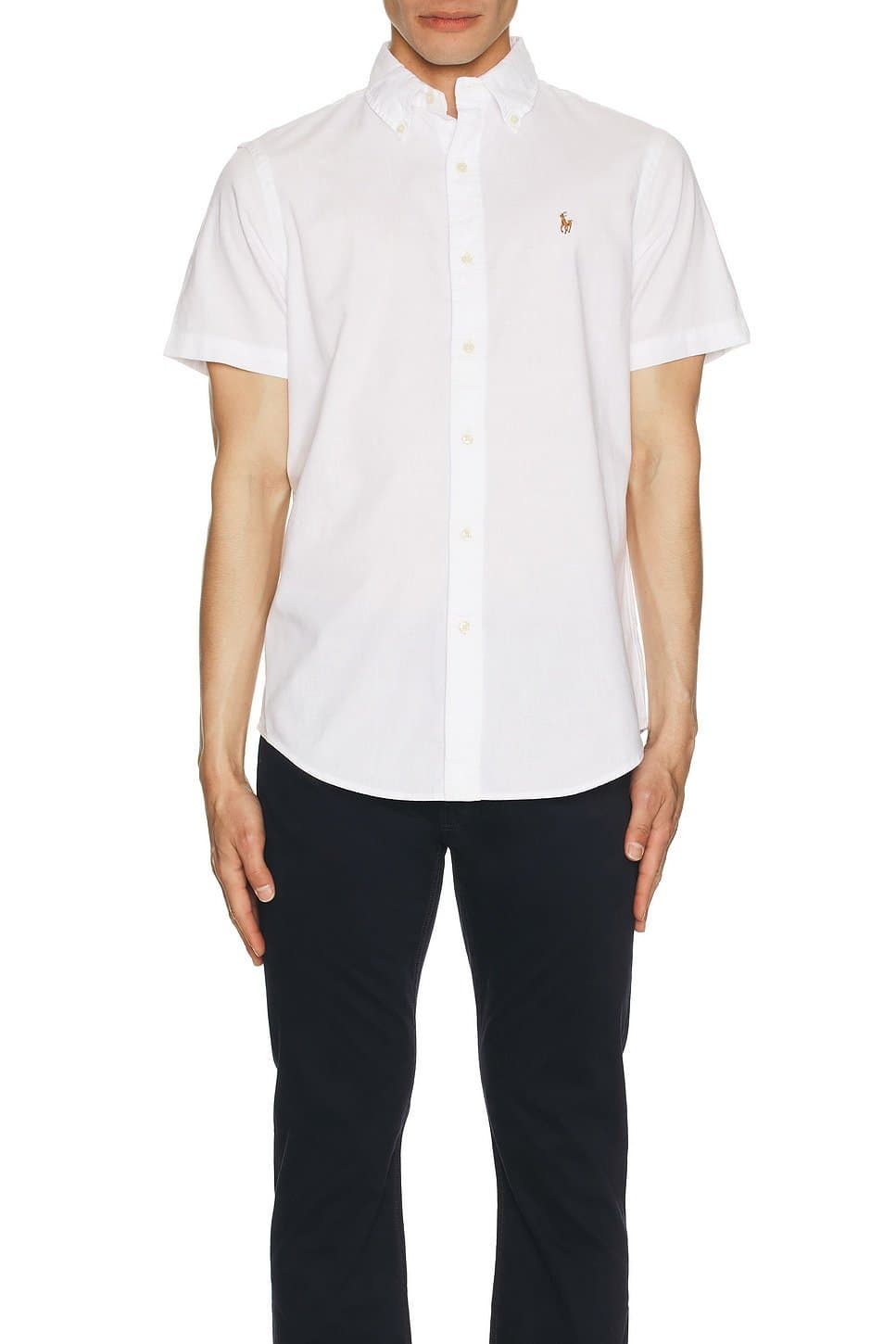 revolve Short Sleeve Chambray Sport Shirt