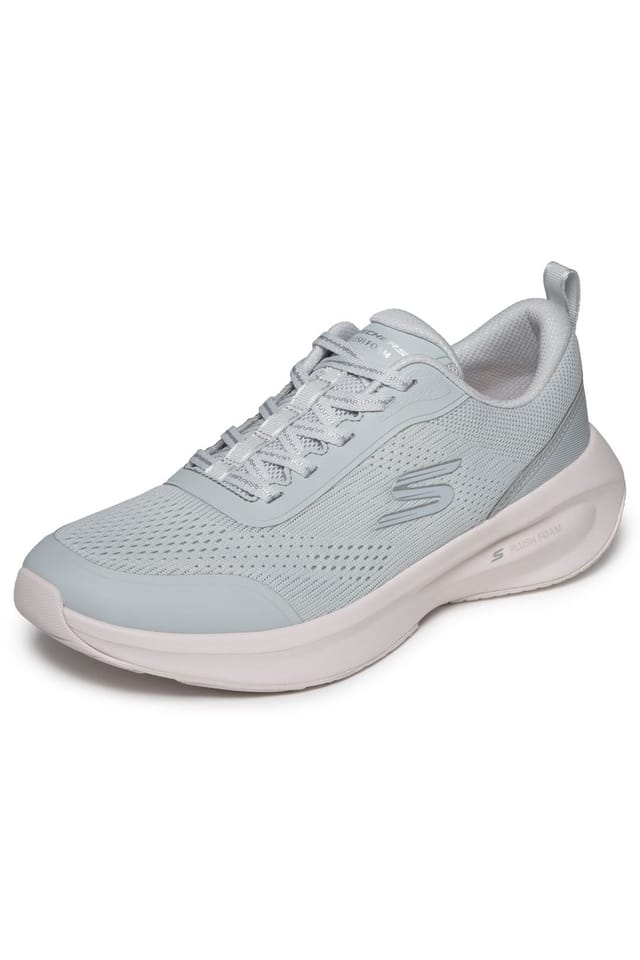 Skechers Skechers Women's PLUSH FOAM Mesh Lace-Up Light Grey - 2