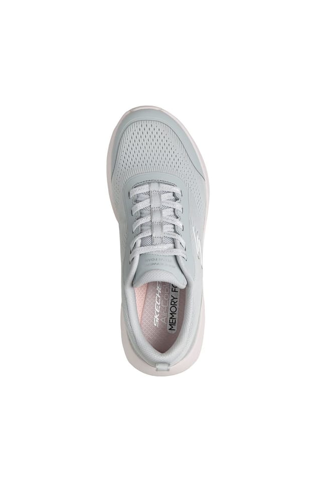 Skechers Skechers Women's PLUSH FOAM Mesh Lace-Up Light Grey - 3