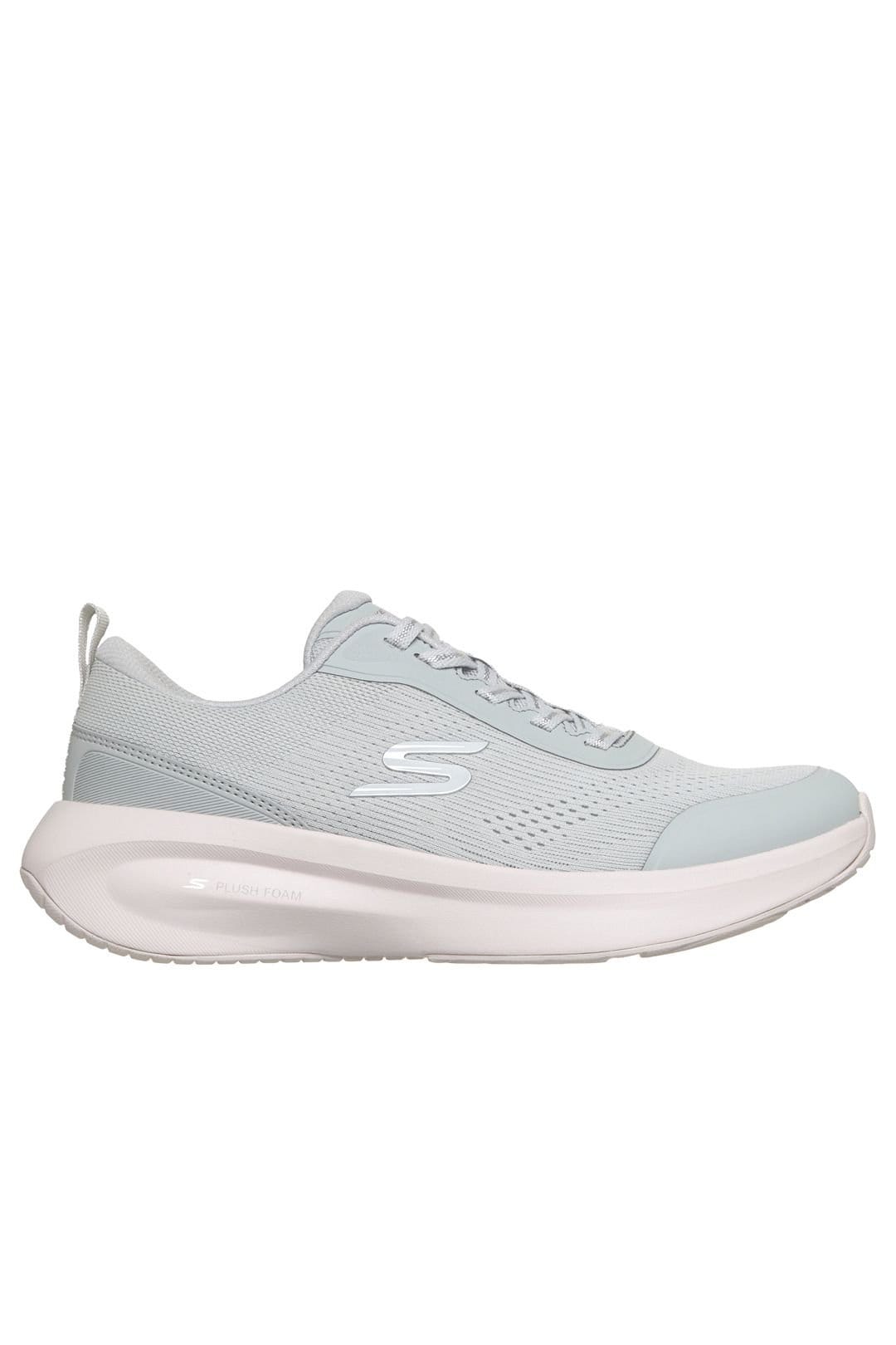 Skechers Skechers Women's PLUSH FOAM Mesh Lace-Up Light Grey - 4