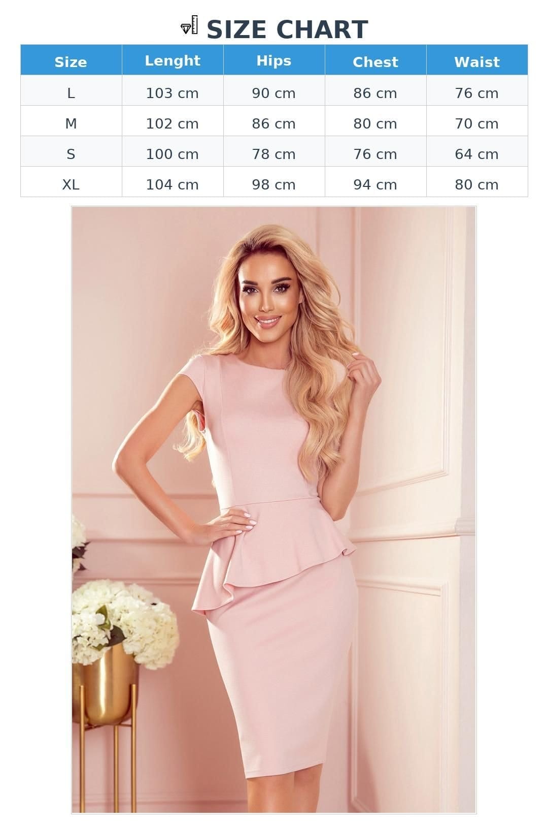 Love Lace Love Lace Women's Elegant Asymmetrical Basque Midi Dress Style 171440 in Pink - 4