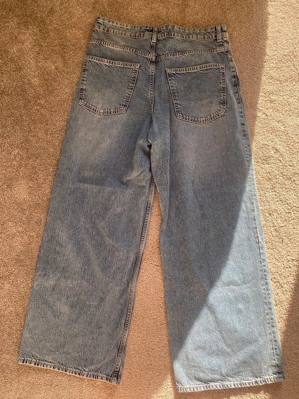 H&M H&M light wash baggy wide leg jeans