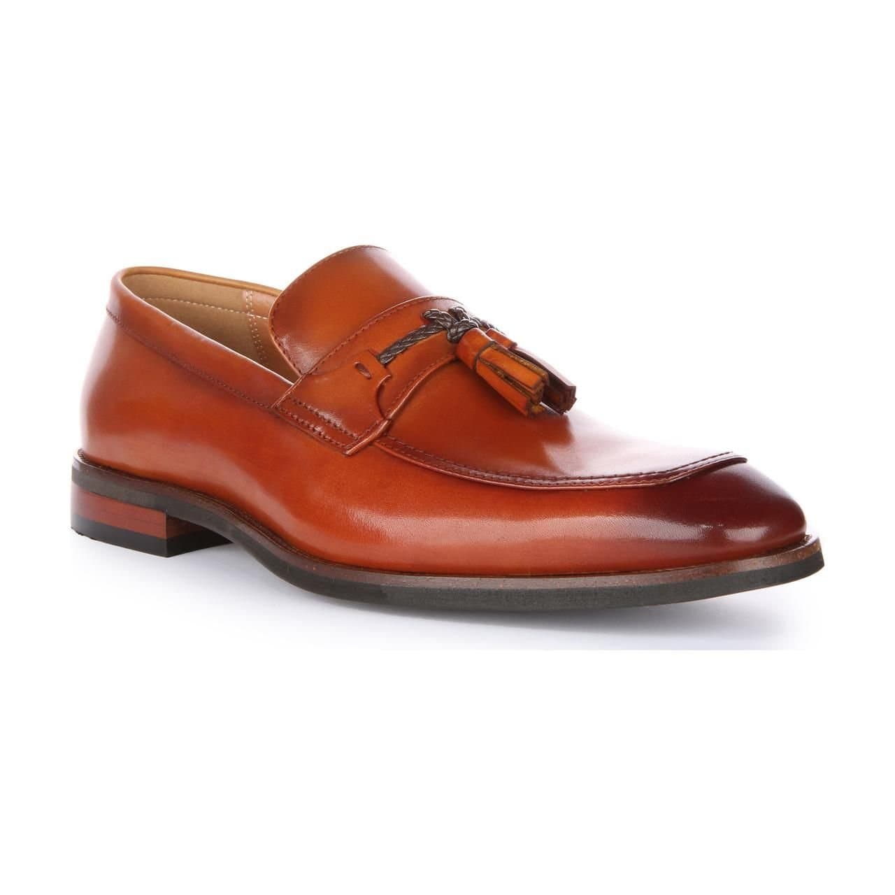 JUSTINREESS ENGLAND JUSTINREESS ENGLAND Men's 'Albie' Brown Leather Shoes