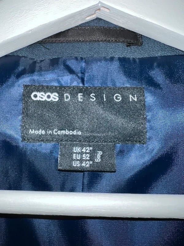 ASOS Mens Navy Asos Blazer 42R