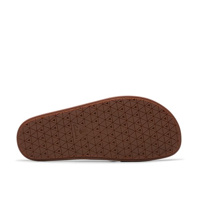 Clarks Clarks Men's Torford Cross Brown Leather Flat Sandals - 3