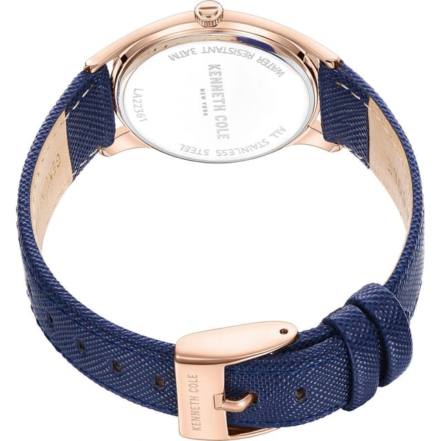 Kenneth Cole Kenneth Cole Women's KCWLA2236103 Classic 34mm Quartz Watch in Blue - 2