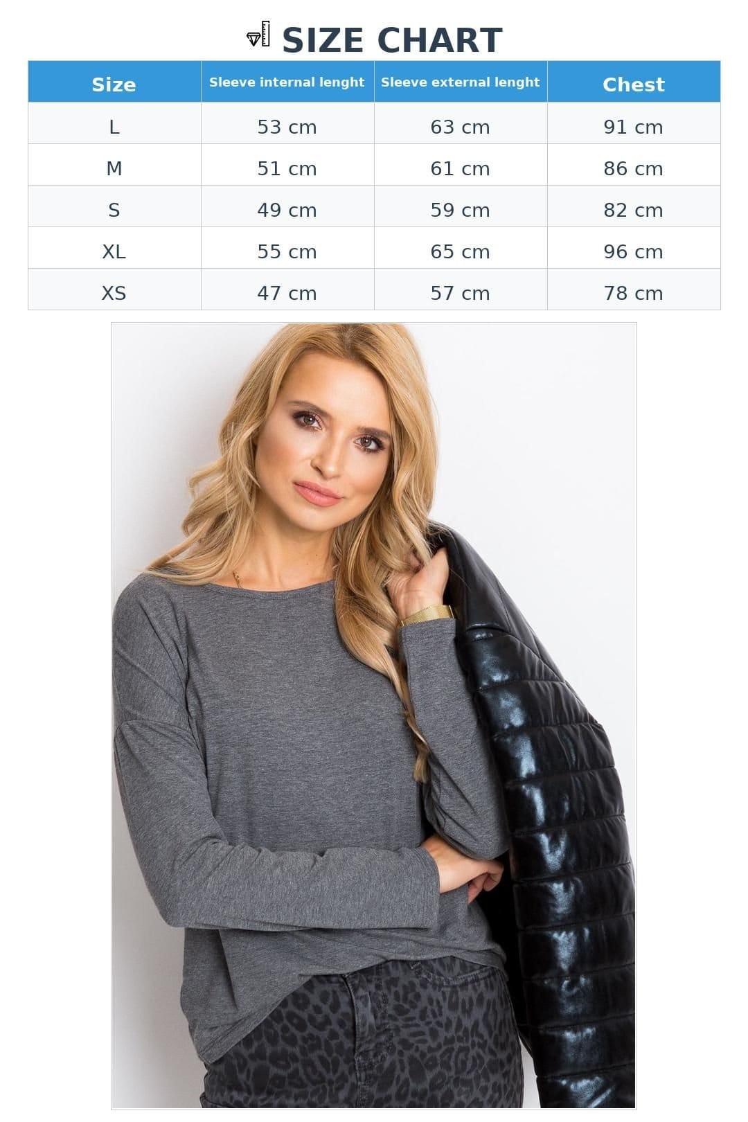 Love Lace Love Lace Women's Simple Long Sleeve Blouse for Easy Styling in Grey - 4