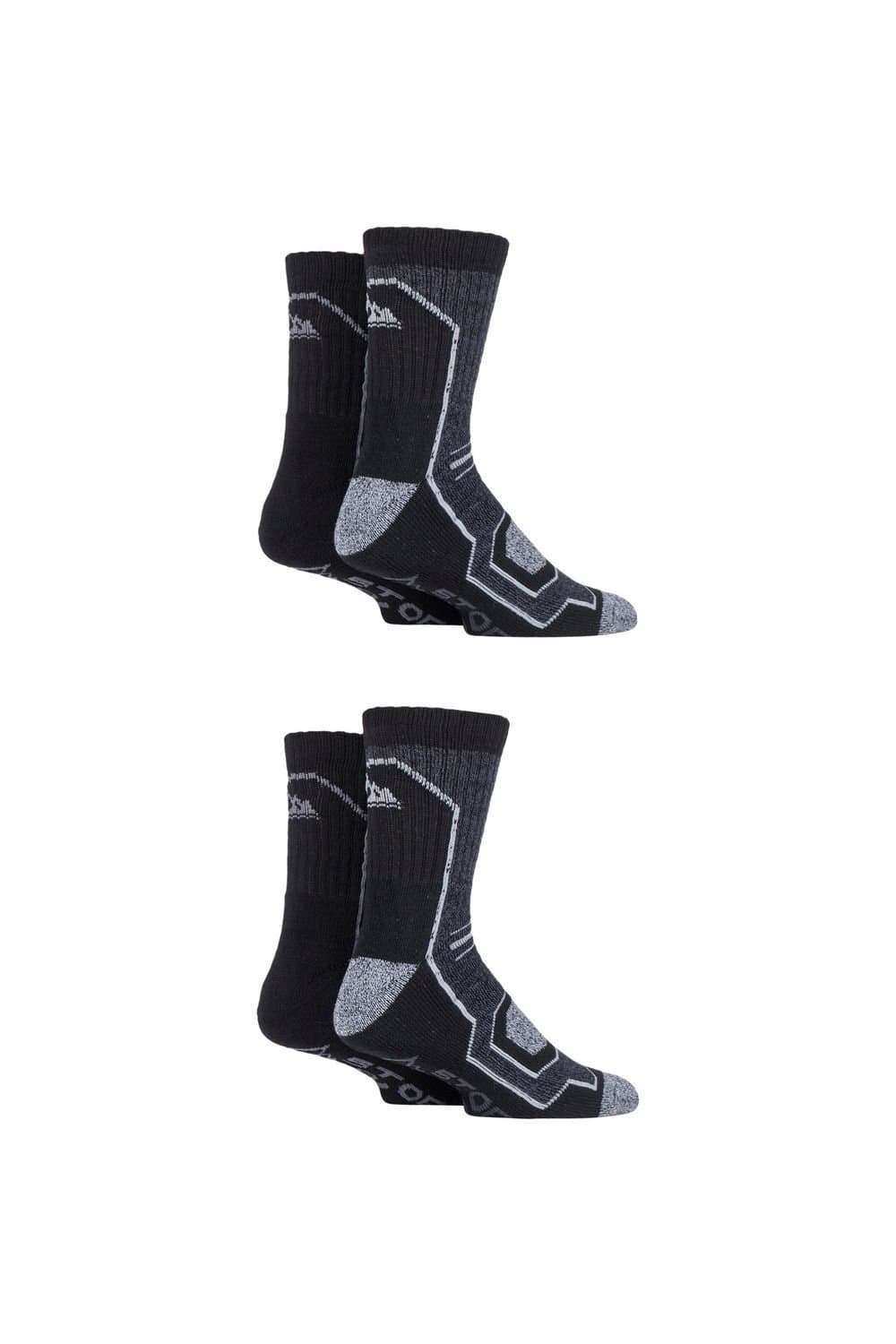 SOCKSHOP Storm Bloc SOCKSHOP Storm Bloc Men's 4 Pair Technical Boot Socks in Charcoal