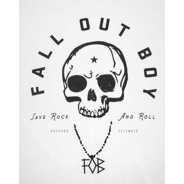 Fall Out Boy Fall Out Boy Men's Short Sleeved T-Shirt | White | Official Merch - 2