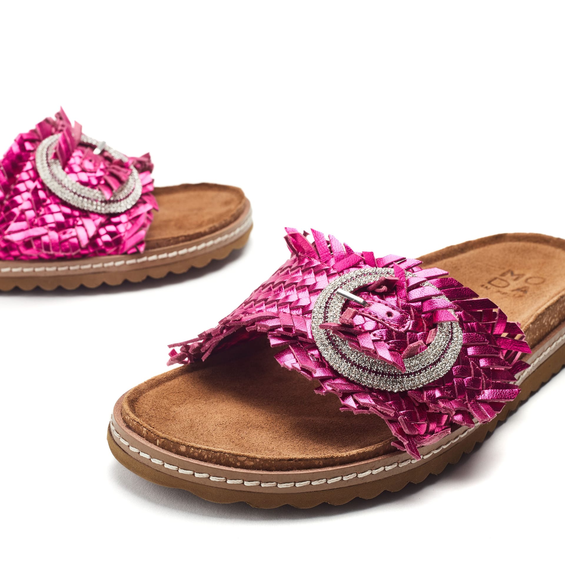 Moda in Pelle Moda In Pelle Women's 'Jarilla' Leather Sandals in Pink - 4