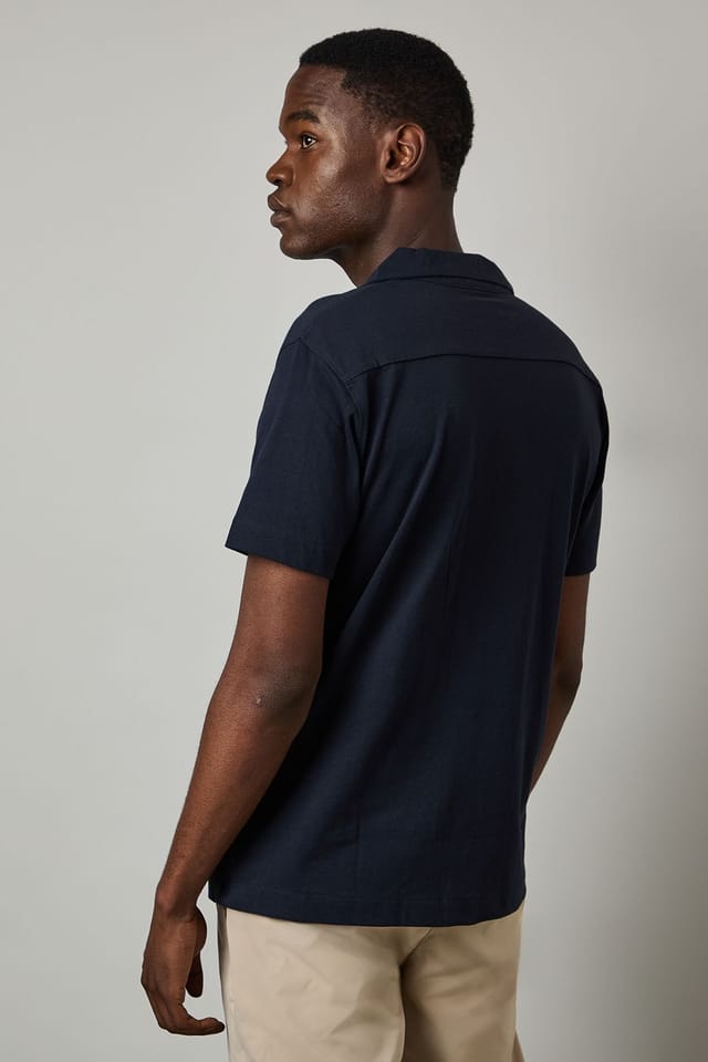Burton Burton Men's Navy Sunset Logo Short Sleeve Shirt - 3