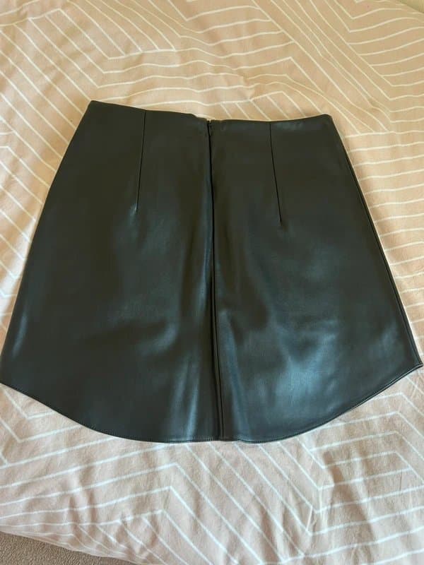ASOS Design Black leather skirt