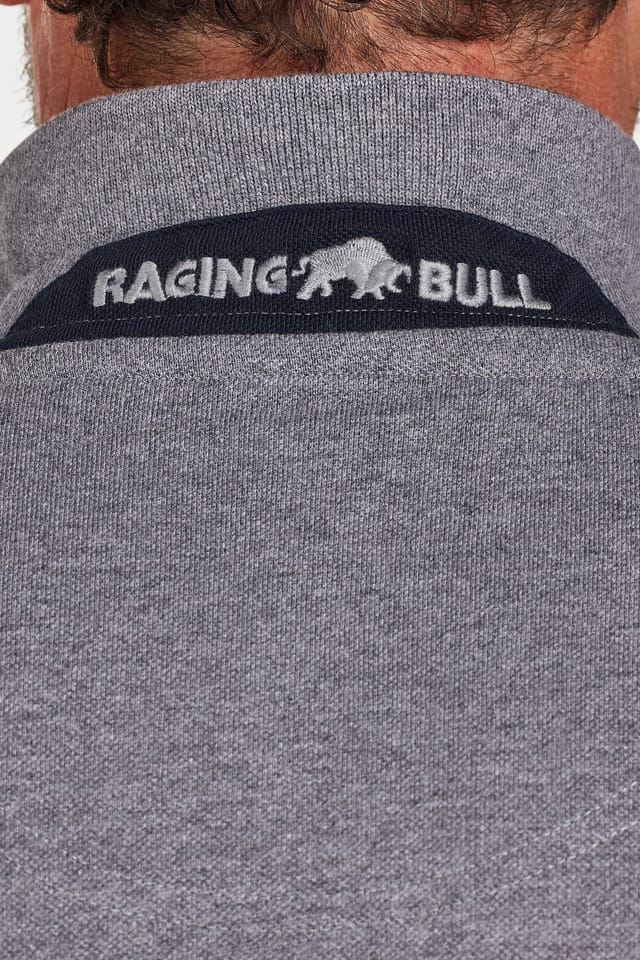 raging bull Raging Bull Men's Classic Polo in Grey - 3