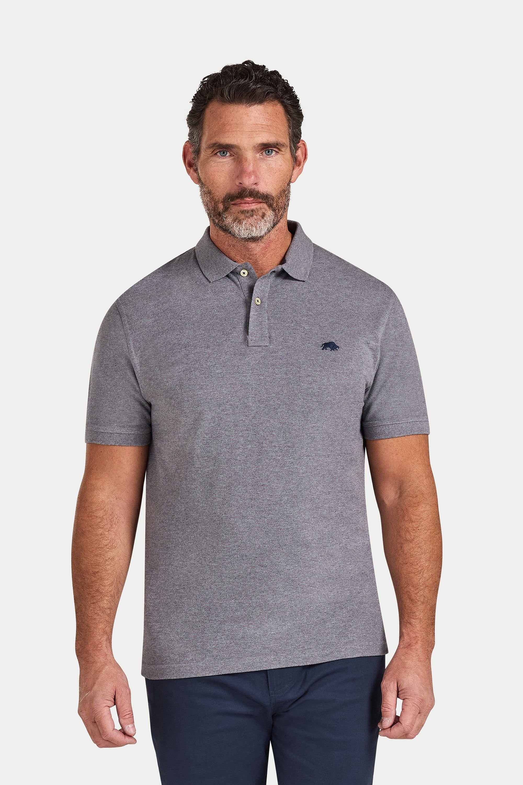 raging bull Raging Bull Men's Classic Polo in Grey - 4