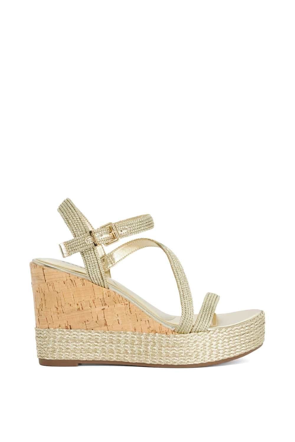 Dune London Dune London Gold Metallics Wedges
