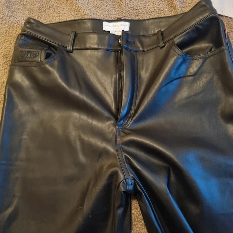 Never Fully Dressed Vegan leather trousers